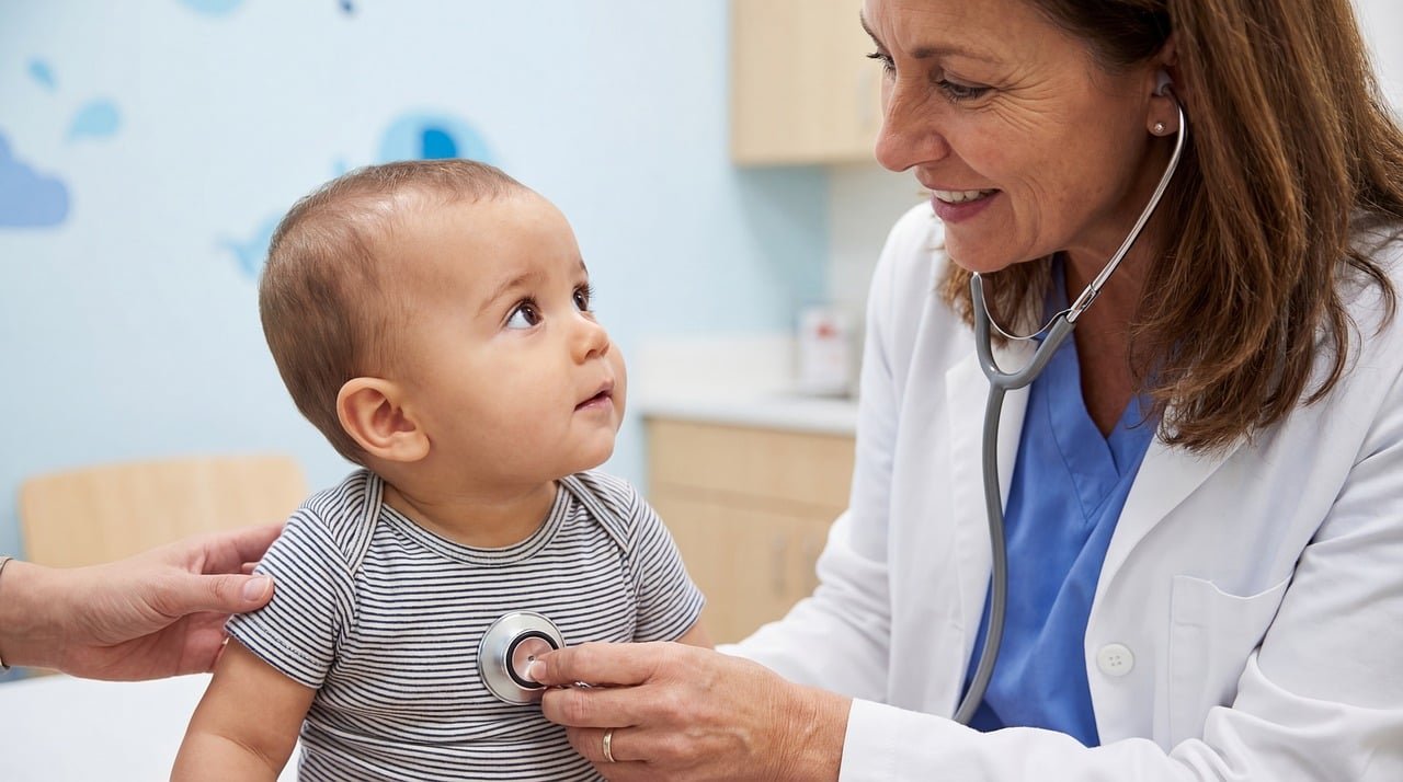 pediatrician, doctor, baby, child, healthcare, medical, clinic clinic, hospital, toddler, checkup, physician, pediatric pediatric, professional, medicine, childhood, care, nursing, wellness, safety, examination, female doctor, specialist specialist, infant, illness illness, health